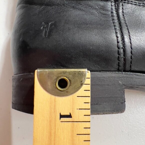 The Frye Company Black Leather Tall Riding Boots Women’s Size 7B - Picture 13 of 14